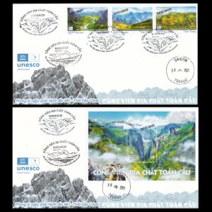 Global Geoparks on stamp of Vietnam 2021