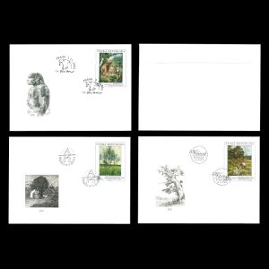 Deinotherium on Works of art on postage stamps FDC of Czech Republic 2005