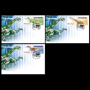 Dinosaurs on FDC of Poland 2025 Dinosaurs on FDC of Poland 2025