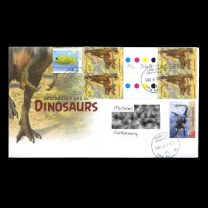 Dinosaurs on  FDC of Australia 2013