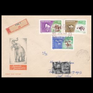 FDC of romania_1966_fdc1_used