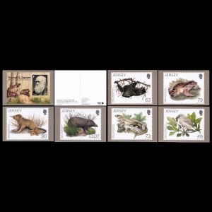 Prehistoric animals on FDC of Jersey 2010