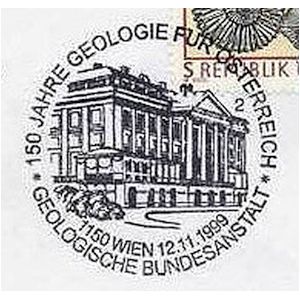 Natural history museum of Wien on commemorative postmark of Austria 1998