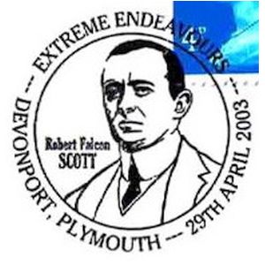 Robert Falcon Scott on postmark of UK 2003