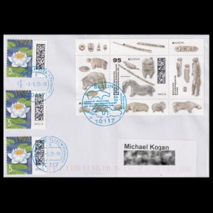 Ice Age artefacts on postmark of Germany 2025