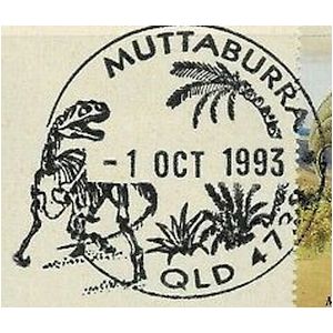 Dinosaurs and pterosaur on FDC of Australia 1993