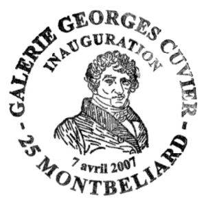 Georges Cuvier on commemorative postmark of France 2007