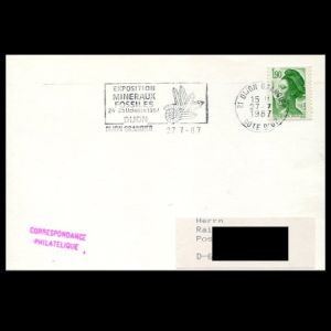 FDC of france_1987_pm3_used