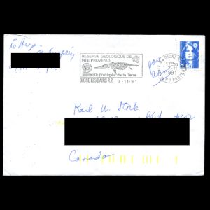 FDC of france_1990_pm3_1991_used
