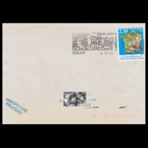 FDC of france_1990_pm9_used