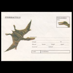 Pterodactylus on postal stationery of Romania 1994