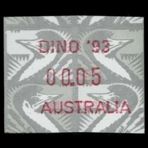 Promotial ATM stamp DINO'93 of Australia 1993
