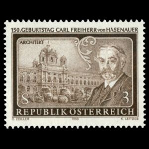 Natural History Museum on stamps of Austria 1983