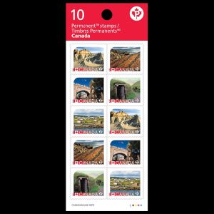 Fossil  place on UNESCO World Heritage Sites stamps of Canada 2017