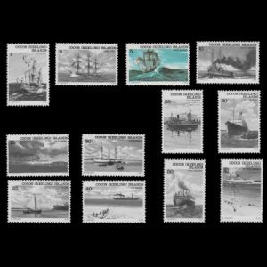HMS Beagle on Historic Ships stamp of Cocos Islands 1976