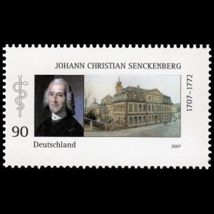 Johann Christian Senckenberg on stamp of Germany 2007