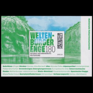 Fossils location on stamp of Germany 2025