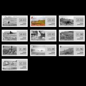Fossil locatio on stamp of Isle of Man 2026 Fossil locatio on stamp of Isle of Man 2026