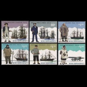 Robert Falcon Scott  on stamps of the Ross Dependency 1995