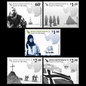 Robert Falcon Scott on stamps of the Ross Dependency 2011