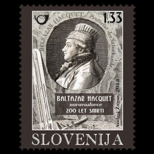 Baltazar Hacquet on stamp of Slovenia 2015