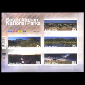 Fossil found place on landscape stamps of South Africa 2014