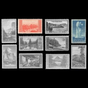 National Parks on stamp of USA 1934