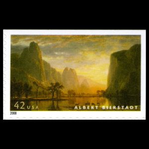 Landscape of Yosemite National Park on stamp of USA 2008