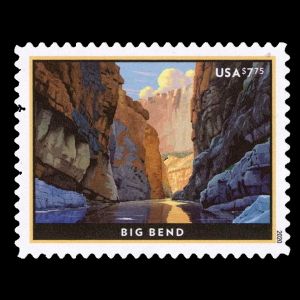 Big Bend National Park on stamp of USA 2020