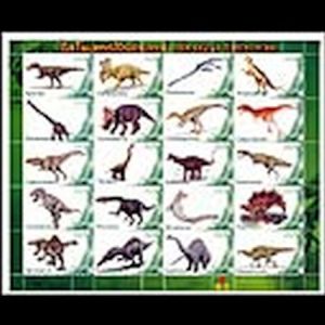 Dinosaurs on personalized stamps of Thailand 2012