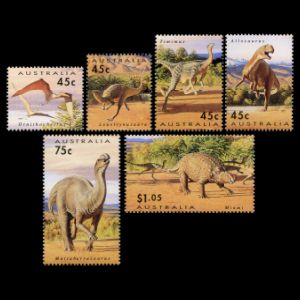 dinosaurs on stamps of Australia 1994