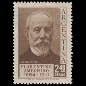 Florentino Ameghino on stamp of Argentina 1956