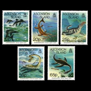 Prehistoric Aquatic Reptiles on stamps of Ascension Island 1994