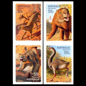 Megafauna on self-adhesive stamps of Australia 2008