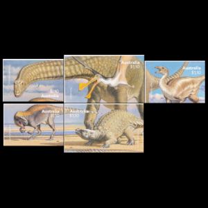 Dinosaurs on self-adhesive stamps of Australia 2022