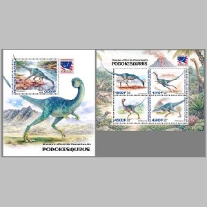 Prehistoric animals on stamps of Burundi 2025 Prehistoric animals on stamps of Burundi 2025