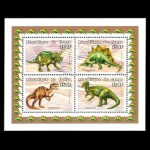 Dinosaurs on stamps of Republic of Congo 1999