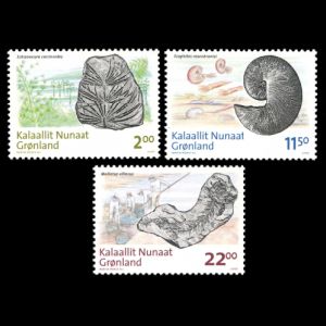 Fossils on stamps of Greenland 2009
