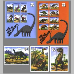 Dinosaurs on stamps of Grenada 1999