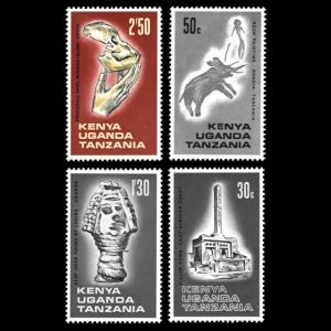 Petrified wood and minerals on stamps of Kenya 1977
