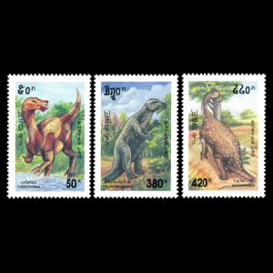 dinosaurs on stamps of Laos 1994