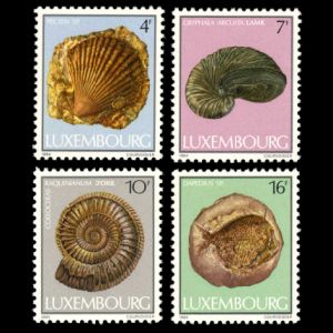 Fossils on stamp of Luxembourg 1984