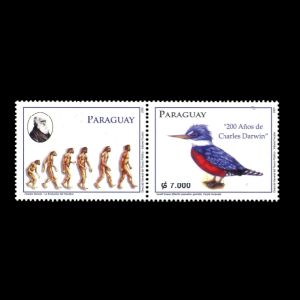 Darwin on stamp of Paraguay 2010