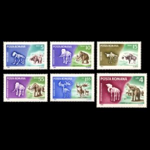 Dinosaurs and prehistoric animals of stamps of Romania 1966, Click for details