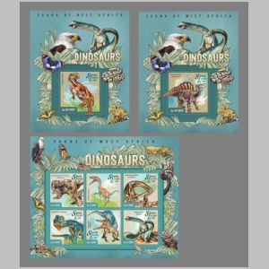Dinosaurs on stamps of Sierra Leone 2015