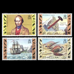 Charles Darwin on stamps of St Helena 1982