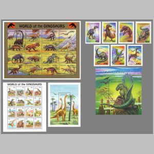 Dinosaurs and other prehistoric animals on stamps of Tanzania 1994