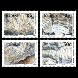 Plant fossils on stamps of Transkei 1990