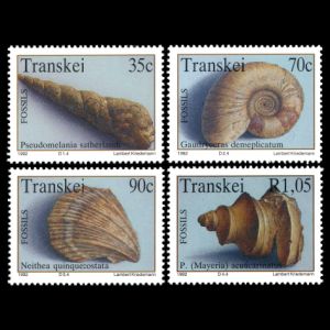 Fossils on stamps of Transkei 1992