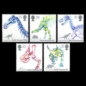 dinosaurs on stamps of Great Britain 1991